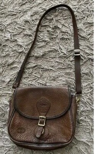 Vintage JW Hulme pebbled Leather Shoulder Bag Made In USA - Picture 1 of 11