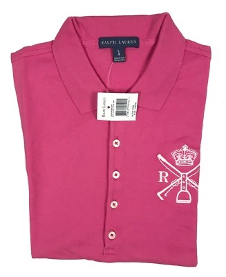 NEW Polo Ralph Lauren Womens Polo Shirt!  7 Colors  White Equestrian Embroidery - Image 1 of 4