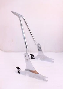 Respaldo vertical 22" de alto barra Sissy para Harley Softail Fatboy FXST FXSTB FXSTS - Imagen 1 de 7