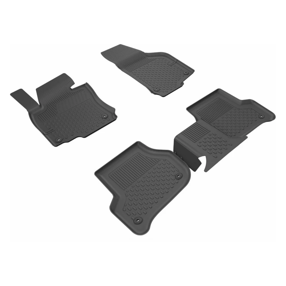 Floor Mats fits Seat Altea XL 2006-2015 | Custom Fit Floor Liner Cars Black - Image 1 of 4