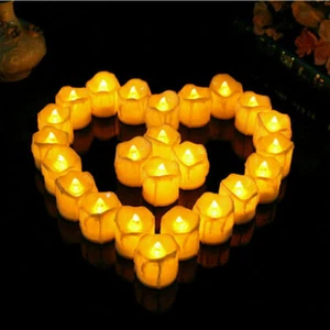 12x candele da tè a LED con timer batteria elettriche X0I2 - Foto 1 di 2