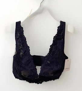 Le Mystere 3246 Bra Navy Blue Lace Allure Longline Convertible size 32G NWT - Picture 1 of 9