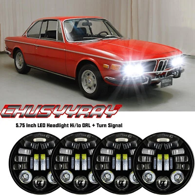 4x Faros LED redondos de 5,75 pulgadas HI/LO DRL para BMW 320i 1977-1983 Foto 1 de 4