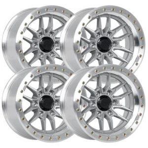17 inch 17x9 Lock Offroad Krawler Machined Clear wheel rim 6x5.5 6x139.7 +0 - Picture 1 of 7