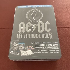 AC/DC - Let There be Rock - Limited Edition 1980 SEALED Box set Blu Ray DVD - Foto 1 di 2