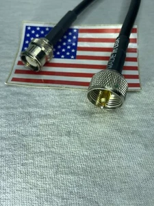 TNC male quick disconnect to PL259 male jumper cable made in USA - Picture 1 of 1