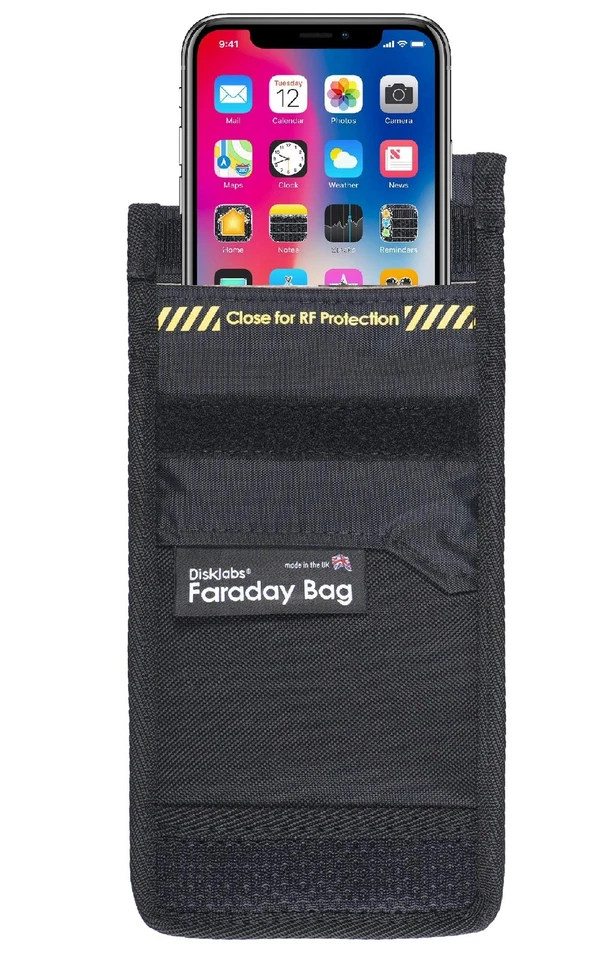 Phone Shield PS1 Faraday-Tasche für Handys und Smartphones Block-sSgnal WiFi ...