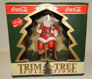 Trim A Tree Coca Cola Nostalgic 1947 Santa Claus & Toy Christmas Ornament  - Picture 1 of 2