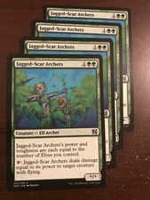 4x Jagged-Scar Archers NM-Mint Duel Decks: Elves vs. Inventors MTG Magic English