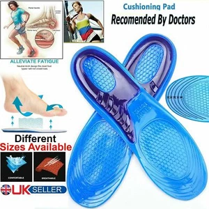 Orthotic Insoles for Arch Support Plantar Fasciitis Flat Feet Back & Heel Pain - Picture 1 of 13