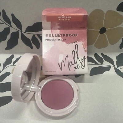 Rubor en polvo a prueba de balas MALLY ROSA ORGULLOSO acabado mate compacto 0,16 oz nuevo en caja Foto 1 de 4