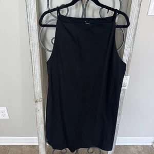Vestido recto negro sin mangas A New Day XL NUEVO CON ETIQUETAS mezcla de algodón minimalista - Imagen 1 de 9