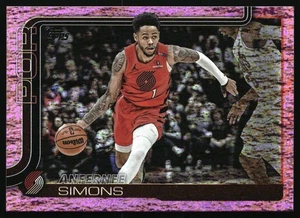 2025-26 Topps #123 Anfernee Simons Pink Holo Foil Portland Trail Blazers - Bild 1 von 2
