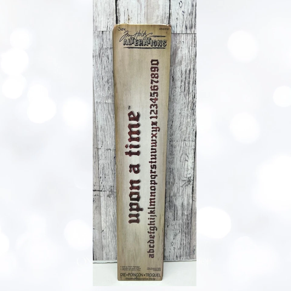 Tim Holtz UPON A TIME ALFABET Letras Chisporroteadas 656916 Tira Decorativa Troquel Foto 1 de 1