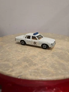 1980 ERTL DUKES OF HAZARD COUNTY PONTIAC BONNEVILLE WHITE PATROL CAR - Picture 1 of 12
