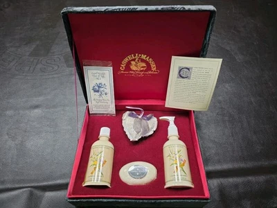 Caswell Massey Freesia Body Lotion, Foaming Bath Gel, Soap Bar, Sachet Vintage - Image 1 of 4