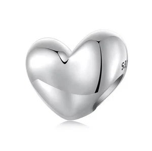 Charm Perle Bead Herz Symbol 925 Silber - Anhänger für Armband - Bild 1 von 2