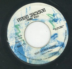 " RIDE A COCK HORSE." wayne wade. VIVIAN JACKSON YABBY YOU 7in 1978. - Picture 1 of 2