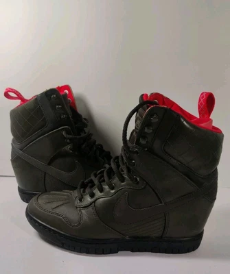 Zapatilla deportiva Nike Dunk Sky Hi High Wedge 2.0 para mujer talla 8 verde 807401-300 ¡BONITA! Foto 1 de 4