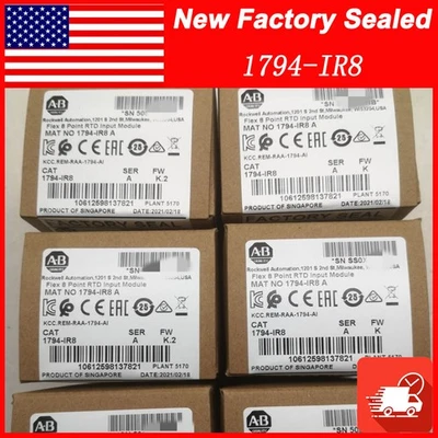 New Factory Sealed AB 1794-IR8 SER A Flex 8 Point RTD Input Module1794IR8 - Image 1 of 4