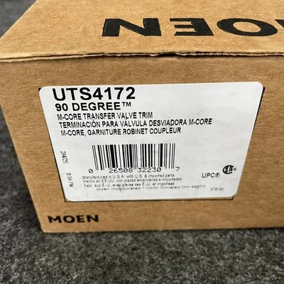 Moen UTS4172 90 Degree M-CORE Transfer Valve Trim Kit, Chrome - Image 1 of 4