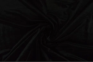 1m 250gsm High Quality Black Velvet Stretch Fabric 165cm Velour Dressmaking - Picture 1 of 22