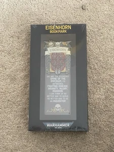 Inquisitor Eisenhorn Bookmark RARE Limited Edition - Warhammer 40K Sealed Pack - Imagen 1 de 2