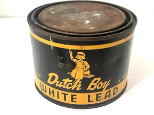 Vintage DUTCH BOY SCARCE 5 Pound WHITE LEAD Very Nice Full - Picture 1 of 4