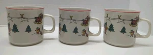 3 Classic Collectors Studio Joy Of Christmas Limited Edition China Cups MugsREAD - Picture 1 of 9