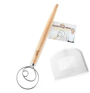 Dänischer Teig Schneebesen Brot Mixer - Haken Holländischer Pizzateig Backen Brot Mixer Wh... - Bild 1 von 8