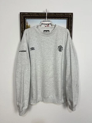 Vintage 90's Umbro Manchester United Football Sweatshirt Soccer Crewneck Size L - Image 1 of 4