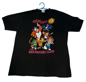 Kellogg's Müsli Maskottchen Frühstück Club Baumwolle schwarz T-Shirt Large 2013 - Bild 1 von 7