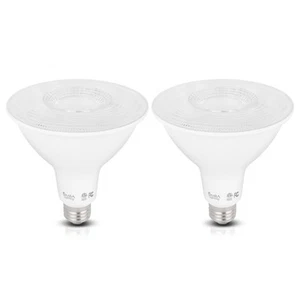 [2 Pack] LED PAR38 18W 120V ETL 180W Replacement E26 Dimmable 5000K Daylight - Picture 1 of 11