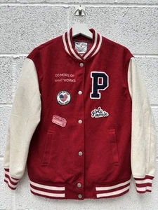 Vintage PKLT Red Women’s Varsity Jacket - Size Medium - Bild 1 von 4