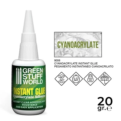 Colla Ciano 20gr - Colla cianoacrilata modellismo miniature Instant Super Glue