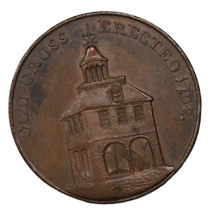 1790's England Warwickshire Birmingham Old Cross Halfpenny Conder Token D&H-188 - Picture 1 of 2