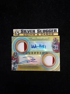 2022-23 Will Anderson/Jahmyr Gibbs Bowman Inception U parche doble automático dorado/50 - Imagen 1 de 2