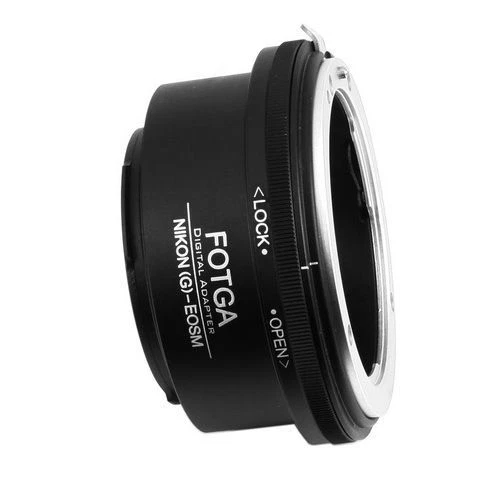 FOTGA Lens Mount Adapter for Nik0n G F AI AIS  AF-S lens for EOS M50 Mark II M50 - Image 1 of 3