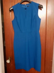 JCREW Keyhole Dress in Italian Stretch Wool Royal blue Sz 10 B8522 - Picture 1 of 6