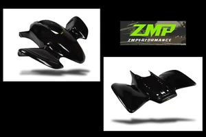 NUEVO JUEGO GUARDABARROS DELANTERO Y TRASERO HONDA TRX 300EX 1993-2006 NEGRO PERSONALIZADO PLÁSTICO - Imagen 1 de 2