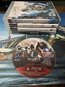 Assassin's Creed PS3 5 Game Bundle 1, 3, Black Flag, BrotherHood, Revelations - Picture 1 of 15