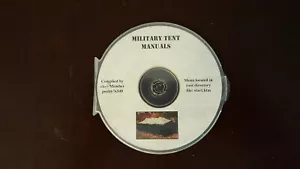 Army Military TM Manuals Tents Camouflage GP Small Medium Large TEMPER Disc - Picture 1 of 12