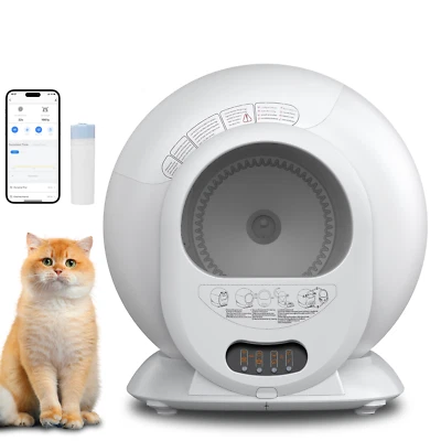 DENOTIP XXL Automatisch Selbstreinigende Katzenklo Toilette Katzentoilette App-Steuerung