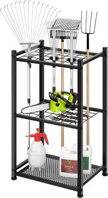 Органайзер для хранения садовых инструментов VIVOSUN тележка стальные стойки с покрытием макс. 35 инструментов - Изображение 1 из 4