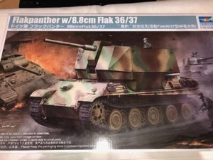 TRUMPETER 1:35 GERMAN FLAKPANTHER W/8.8CM FLAK 36/37 - Picture 1 of 3