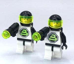 2) Blacktron Minifigure Lego Space, Vintage, Classic Spaceman Astronaut 6988 - Picture 1 of 6