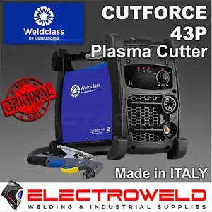 WELDCLASS 7kg Cutforce 43P Plasma Cutter + 6m Torch + Air Regulator 40A, WC-43P - Picture 1 of 13