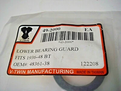 Protector de rodamiento Harley UL EL FL cabeza plana nudillo pan 1936-48 V-Twin 49-2000 D4 Foto 1 de 2