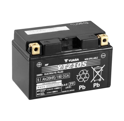 YTZ10S BATTERIA YUASA A GEL SIGILLATA KAWASAKI Ninja SE 500  2024 2025 Foto 1 de 4