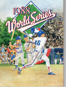1988 WORLD SERIES Baseball Program Los Angeles Dodgers vs Oakland A's AB3